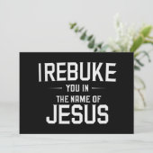 Ich lehne dich im Namen Jesu ab Einladung (Stehend Vorderseite)