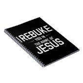 Ich lehne dich im Namen Jesu ab Notizblock (Rechte Seite)