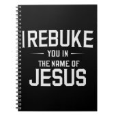 Ich lehne dich im Namen Jesu ab Notizblock (Vorderseite)