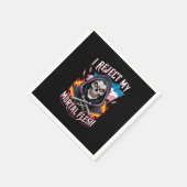 Ich lehne meinen sterblichen Fleisch Trans LGBTQ a Serviette (Ecke)