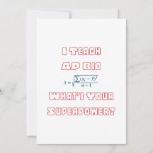 Ich lehre AP Bio Was ist deine Supermacht?