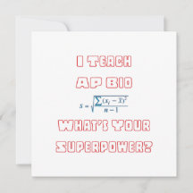 Ich lehre AP Bio Was ist deine Supermacht?