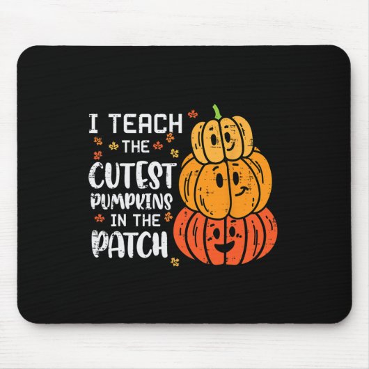 Ich lehre Coolen Pumpkin Patch Halloween Kostüm Fe Mousepad (Vorne)