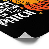 Ich lehre Coolen Pumpkin Patch Halloween Kostüm Fe Poster (Ecke)