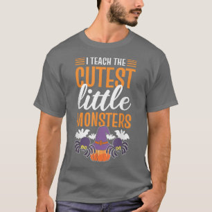 Ich lehre das Niedlichste Halloween-Monster-Lehren T-Shirt