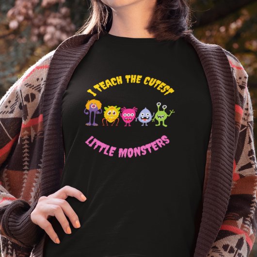Ich lehre das Niedlichste kleine Monster Halloween Sweatshirt