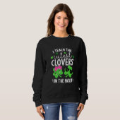 Ich lehre den Niedlichen C am Patch St Patricks Da Sweatshirt (Vorne ganz)