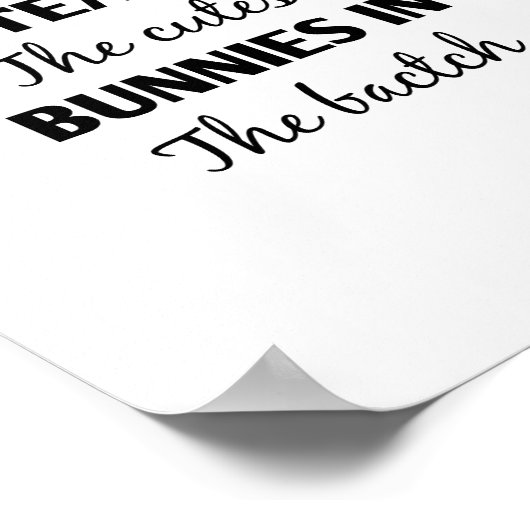 ich lehre die niedlichsten Bündel im Stapel Poster (Ecke)