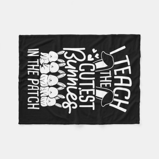 Ich lehre die Niedlichsten Bunnies in Patch 1 Fleecedecke (Vorderseite (Horizontal))