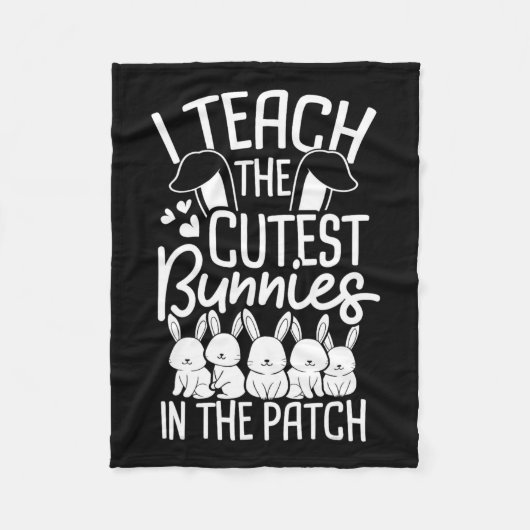 Ich lehre die Niedlichsten Bunnies in Patch 1 Fleecedecke (Vorderseite)