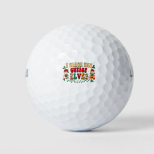 Ich lehre die Niedlichsten Elfen Funny Elf Lehreri Golfball