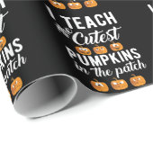 Ich lehre die Niedlichsten Kürbis in den Patch Geschenkpapier (Rolleneckpunkt)