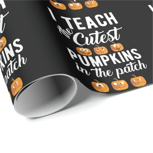 Ich lehre die Niedlichsten Kürbis in den Patch Geschenkpapier (Rolleneckpunkt)