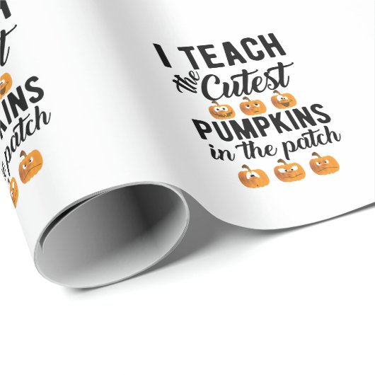 Ich lehre die Niedlichsten Kürbis in den Patch Geschenkpapier (Rolleneckpunkt)