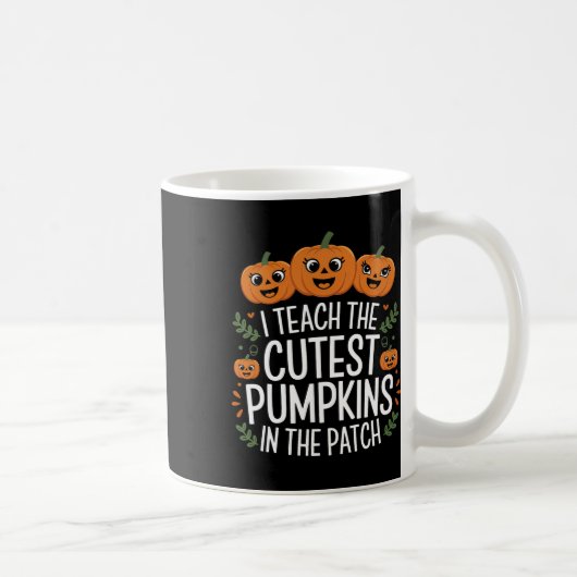 Ich lehre die Niedlichsten Kürbis in den Patch Her Kaffeetasse (Rechts)