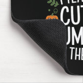 Ich lehre die Niedlichsten Kürbis in den Patch Her Mousepad (Ecke)