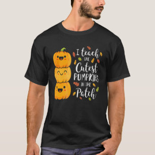 Ich lehre die Niedlichsten Kürbis in den Patch-Leh T-Shirt