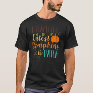 Ich lehre die Niedlichsten Kürbis in den Patch-Leh T-Shirt
