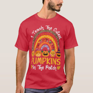 Ich lehre die Niedlichsten Kürbis in den Patch-Leh T-Shirt