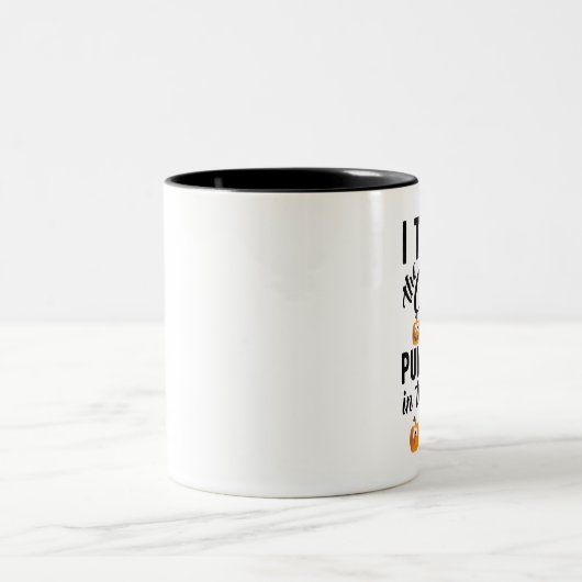 Ich lehre die Niedlichsten Kürbis in den Patch Zweifarbige Tasse (Mittel)