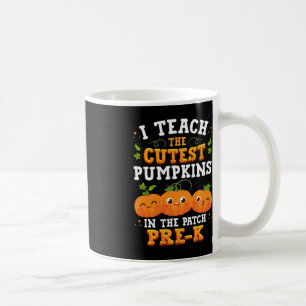 Ich lehre die Niedlichsten Pre-K Pumpkins Hallowee Kaffeetasse