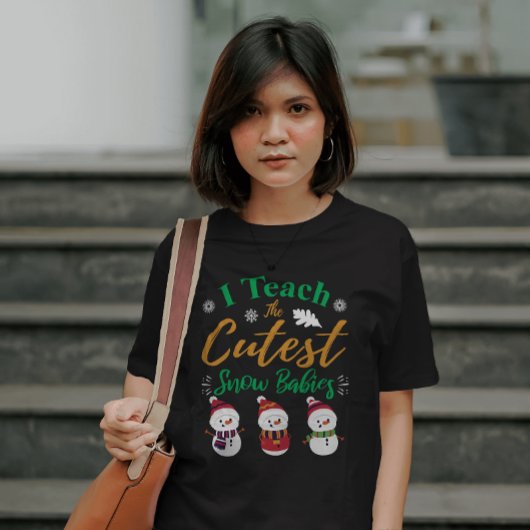 Ich lehre die Niedlichsten Schneebäder Weihnachten T-Shirt