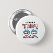 Ich lehre ein oder zwei Dinge im Kindergarten zurü Button (Vorne & Hinten)