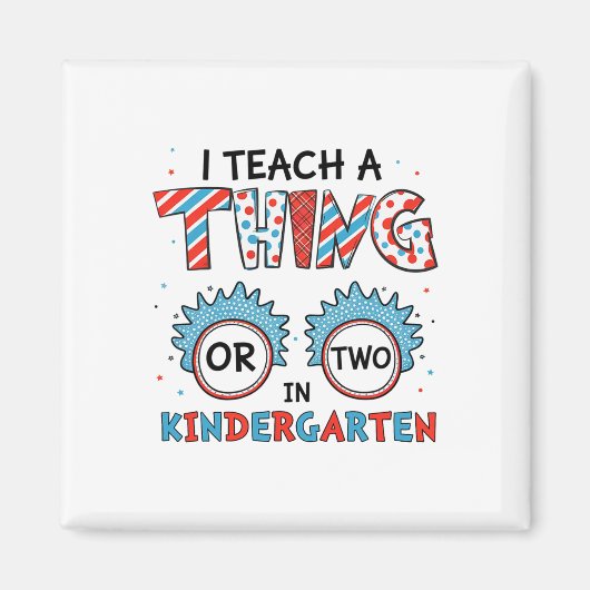 Ich lehre ein oder zwei Dinge im Kindergarten zurü Magnet (Vorne)