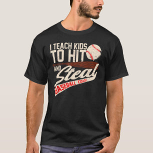 Ich lehre Kinder, Baseball Softball C zu schlagen T-Shirt