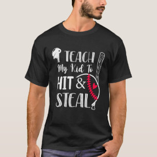 Ich lehre mein Kind, Baseball-Softball zu schlagen T-Shirt