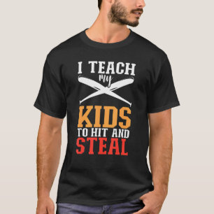 Ich lehre meine Kinder, Baseball zu schlagen und z T-Shirt