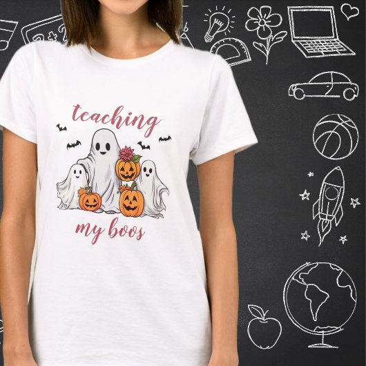 Ich lehre meinen Boos Halloween Lehrer, Homeschool T-Shirt