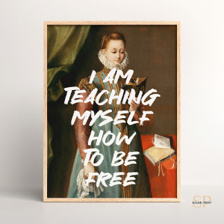 Ich lehre mich selbst, freie Renaissance zu sein Poster
