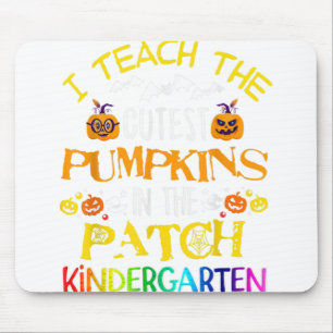 Ich lehre Niedliche Kürbis in den Patch Kindergart Mousepad