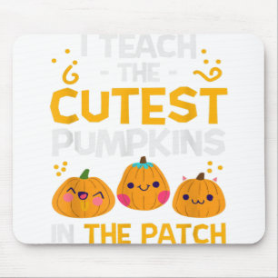 Ich lehre Niedliche Kürbis in Patchlehrer Hallowee Mousepad