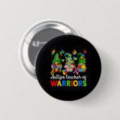 Ich lehre Phantastische Kinder Autismus Bewusstsei Button (Vorne & Hinten)
