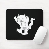 Ich lehre wilde Dinge Monster Spaß Halloween-Gesch Mousepad (Mit Mouse)