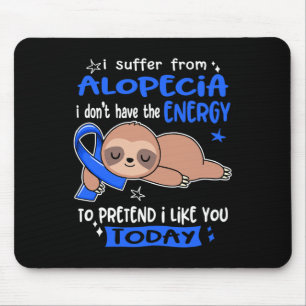 Ich leide an Alopezie, um so zu tun, als ob ich di Mousepad