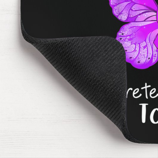 Ich leide an Fibromyalgie Butterfly Pur Mousepad (Ecke)