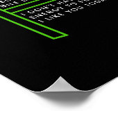 Ich leide an Gallenkrebs Poster (Ecke)