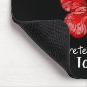 Ich leide an Gehirnaneurysma Awareness Butterfly B Mousepad (Ecke)