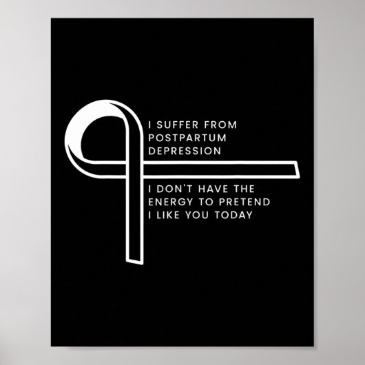 Ich leide an posttraumatischer Stressstörung Poster (Vorne)