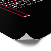 Ich leide an Sichelzellen Poster (Ecke)