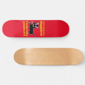 "ICH LEIDE NICHT UNSANITÄT" lustige verrückte Katz Skateboard (Horizontal)