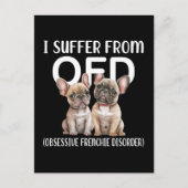 Ich leide unter obsessiver Franziskanerkrankung be Postkarte (Vorderseite)