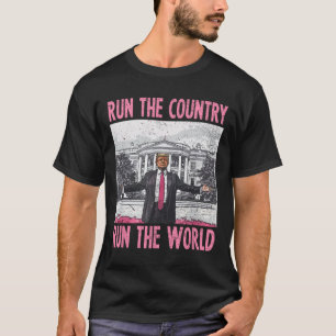 Ich leite das Land und die Welt lustig Trump 1 T-Shirt