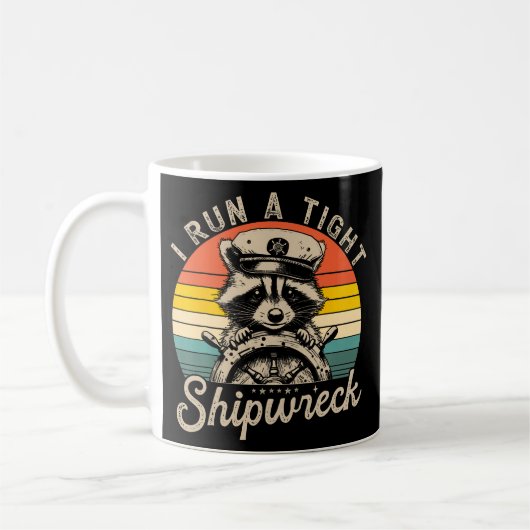 Ich leite ein strenges Schiffswrack Kaffeetasse (Links)