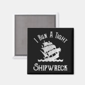 Ich leite ein Wrack straff Magnet (Vorderseite/Rückseite)
