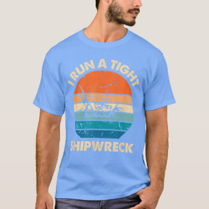 Ich leite einigermaßen Schiffbruch Lustig Vintage T-Shirt