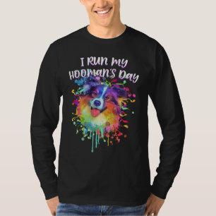Ich leite meinen Hoomans-Tag Australian Shepherd H T-Shirt